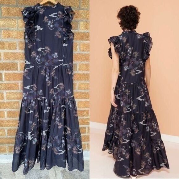 MAGALI PASCAL Lina Maxi Dress LARGE - Picture 2 of 12